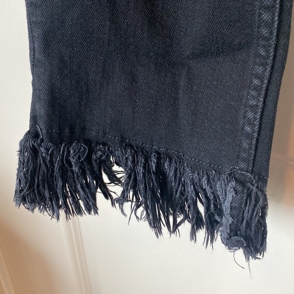 MAJE Black Panako Frayed Hem Ankle Jeans 38 - Picture 6 of 12